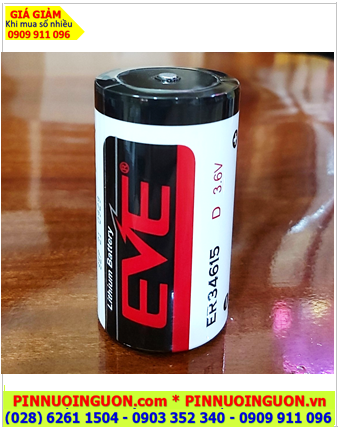 Pin ER34615 Pin EVE ER34615, Pin nuôi nguồn PLC EVE ER34615 lithium 3.6v D 19000mAh |CÒN HÀNG